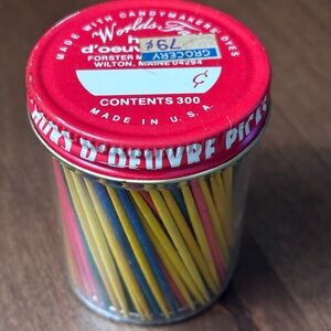 Worlds Fair Forster Mfg Co Inc, Vintage Hors d'Oeuvre Picks - Multicolor